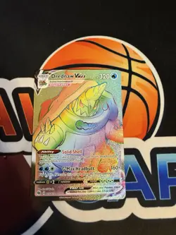 Pokemon Drednaw VMAX 075/073 Champion’s Path Hyper Rainbow Secret Rare Card - Image 1