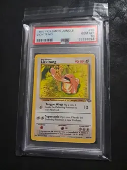 PSA 10 Lickitung 38 Unlimited 1999 Jungle Graded Pokemon Card Vintage CGC TAG - Image 1