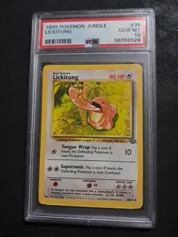 PSA 10 Lickitung 38 Unlimited 1999 Jungle Graded Pokemon Card Vintage CGC TAG - Image 4