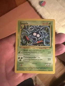 Tangela 66/102 – 1st Edition Shadowless – Base Set WOTC Pokemon Card – NM/LP - Image 1