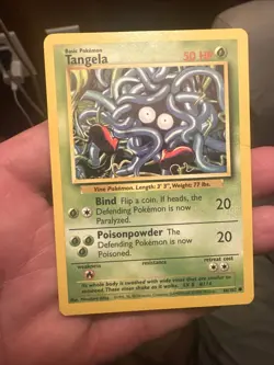 Tangela 66/102 – 1st Edition Shadowless – Base Set WOTC Pokemon Card – NM/LP - Image 3