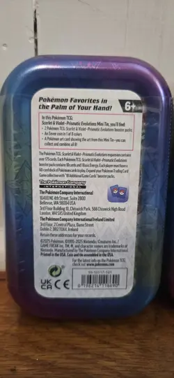 2 Pokemon TCG Prismatic Evolutions Mini Tins Vaporeon And Glaceon - Image 5