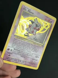 Pokemon TCG Mr. Mime 6/64 Jungle Holo Unlimited Holo Rare MP/HP - Image 3