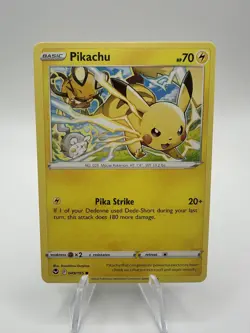 Pikachu 049/195 Silver Tempest Common Regular Pokemon TCG NM Gunjima - Image 1