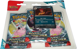 POKEMON TCG: THREE (3) SCARLET & VIOLET JOURNEY TOGETHER BOOSTER PACKS NISP - Image 1