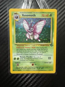 Pokemon Vintage Holo Venomoth Jungle 13/64 WotC 1999 - Image 1