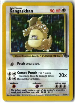 Kangaskhan ⭐ 5/64 WOTC Holo Rare Jungle 1999 Pokemon LP/MP - Image 1