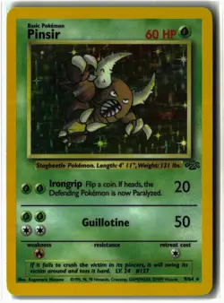 Pinsir ⭐ 9/64 WOTC Holo Rare Jungle 1999 Pokemon LP/MP - Image 1