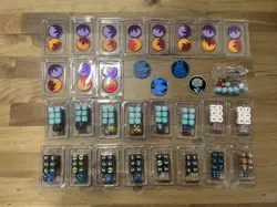 Pokemon TCG ETB Dice Lot Plus Counters And Coins - Image 1