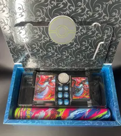 Used Pokemon Charizard X UPC Ultra Premium Collection Accessory Set & Playmat 💥 - Image 1