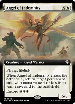 Angel of Indemnity - Extended Art (OTC) Outlaws of Thunder Junction Commander - Image 1
