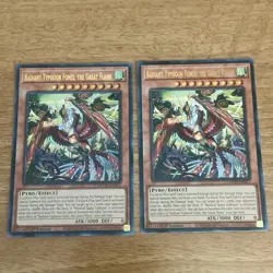 Yu-Gi-Oh! Radiant Typhoon Fonix, The Great Flame x2 1st Edition DOOD-EN017 UR - Image 1