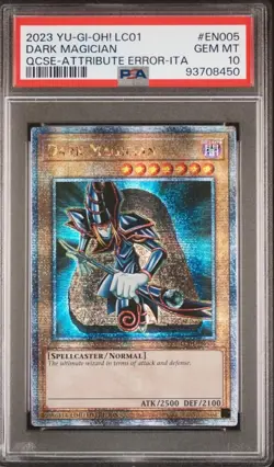 Dark Magician Attribute Italian Error LC01 QCSE Yu-Gi-Oh! #EN005 PSA 10 🔥 - Image 1