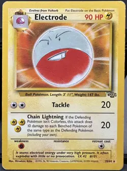 Electrode 18/64 Jungle Non-Holo Rare Pokemon tcg 1999 Lightly played - Image 1