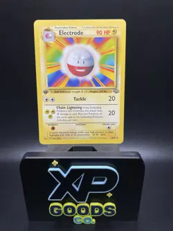 1st Edition MISPRINT/ERROR Electrode 18/64 Jungle Pokemon TCG - Image 1