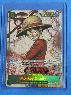 Monkey D. Luffy OP13-118 SEC Alt Art One Piece Carrying On His Will English Foil - Image 1