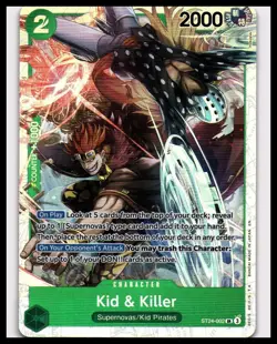 Starter Deck 24: GREEN Jewelry Bonney #ST24-002 Kid & Killer - Image 1