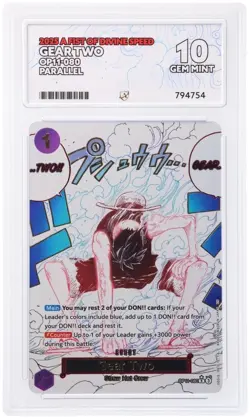 One Piece - Gear Two Alt Art OP11-080 a Fist of Divine Speed Foil ACE 10 English - Image 2