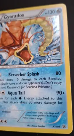 Pokemon Gyarados TCG Black Star Promo Holo Card XY109 Near Mint Condition - Image 3