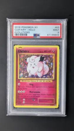 Clefairy - 63/108 - Holo - XY Evolutions - 2016 - Pokemon - PSA 9 - Image 1