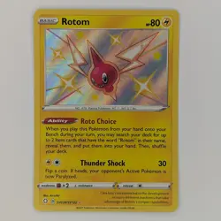 Rotom SV038/SV122 Shining Fates Baby Shiny Holo Pokemon TCG Card NM - Image 1
