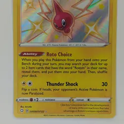 Rotom SV038/SV122 Shining Fates Baby Shiny Holo Pokemon TCG Card NM - Image 3