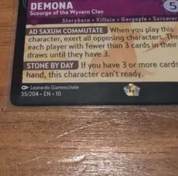 Disney Lorcana Demona-Scourge Wyvern Clan 55/204 Whispers Well English Regular - Image 2