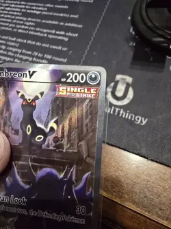 Umbreon V 189/203 Evolving Skies Ultra Rare Full Alt Art Holo Pokemon Card NM - Image 4