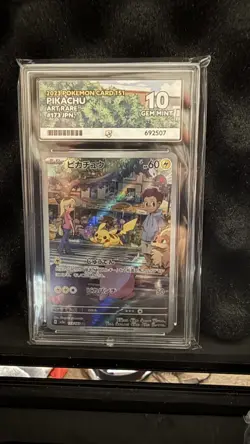 Pikachu 173/165 Art Rare Pokemon TCG 151 Japanese ACE 10 Scarlet & Violet - Image 1