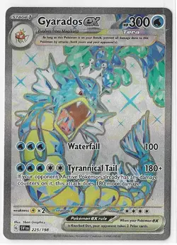 Gyarados ex 225/198 Scarlet & Violet S&V Full Art Ultra Rare Pokemon TCG Card NM - Image 1