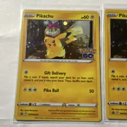 Pokemon TCG Pikachu GO Promo Card Lot SWSH234 Foil & Regular x2 English - Image 2