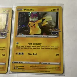 Pokemon TCG Pikachu GO Promo Card Lot SWSH234 Foil & Regular x2 English - Image 3