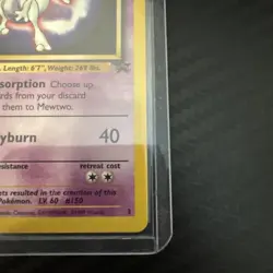 NM-Mewtwo Kids WB Presents Pokemon The First Movie Rare 1995 pokemon card No. 3 - Image 5