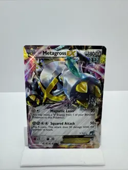 Pokemon TCG Metagross EX Shiny Black Star Promo Holo Card XY34 - Image 1