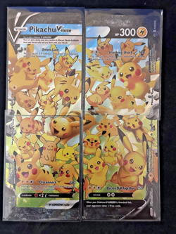 Pikachu V-Union [Set of 4] SWSH: Sword & Shield Promo Cards Holo NM - Image 1