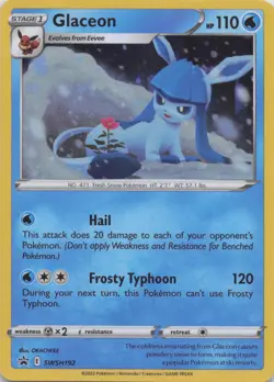 Glaceon Promo SWSH: Sword & Shield Promo Cards SWSH192 NM - Image 1