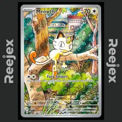 Meowth - 106/094 - Illustration Rare - Phantasmal Flames - Pokemon Card - NM/M - Image 1