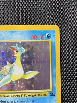 Lapras 10/62 Fossil Holo Rare Card 1999 Edition Pokemon TCG - Image 3