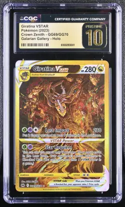 🐉💎 CGC PRISTINE 10 | Giratina VSTAR GG69/GG70 | Crown Zenith 2023 - Image 1