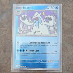 Pokemon Beartic 026/086 Sv: Black Bolt Holo Master Ball Pattern 150HP - Image 1