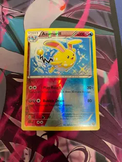 POKEMON - AZUMARILL - RARE - REVERSE HOLO - LP - XY STEAM SIEGE - 77/114 - Image 1
