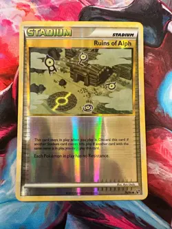 Ruins Of Alph 76/90 Undaunted Reverse Holo - Near Mint - Pokemon - Image 1