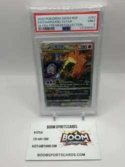 Pokemon Charizard VSTAR Ultra-Premium Coll. Full Alt Art Promo SWSH262 PSA 9 - Image 1
