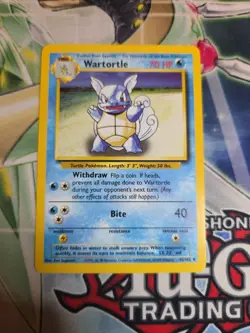 Pokemon TCG Wartortle Base Set 42/102 Unlimited 1999-2000 Wizards Base Set - Image 1