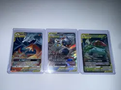 Pokemon GX TAG TEAM LOT Of 3 Kanto Starters Chinese NM+ - Image 1