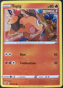 Tepig - (Cosmos Holo) 023/163 Miscellaneous Cards & Products - Pokemon Card - Image 1