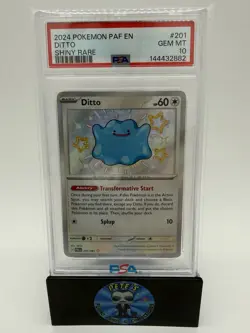 2024 POKEMON SV PALDEAN FATES PAF EN #201/091 DITTO SHINY RARE PSA 10 - Image 3