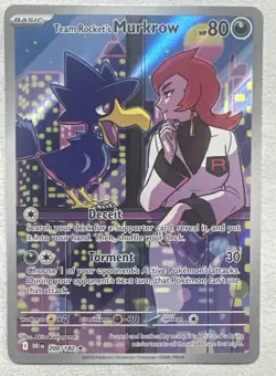 2025 Pokemon Team Rocket's Murkrow - 106/098 - SV10: Glory of Team Rocket - RAW - Image 2