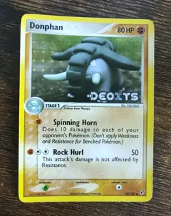 Donphan 30/107 Reverse Holo Stamped Pokemon Ex Deoxys NM-MINT - Image 1
