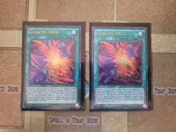 YUGIOH 2X CATALYST FIELD INOV-EN059 ULTRA 1ST ED NM - Image 1